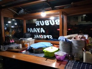 kuliner kaki lima enak di Bandung, Gerobak Bubur Ayam PLN